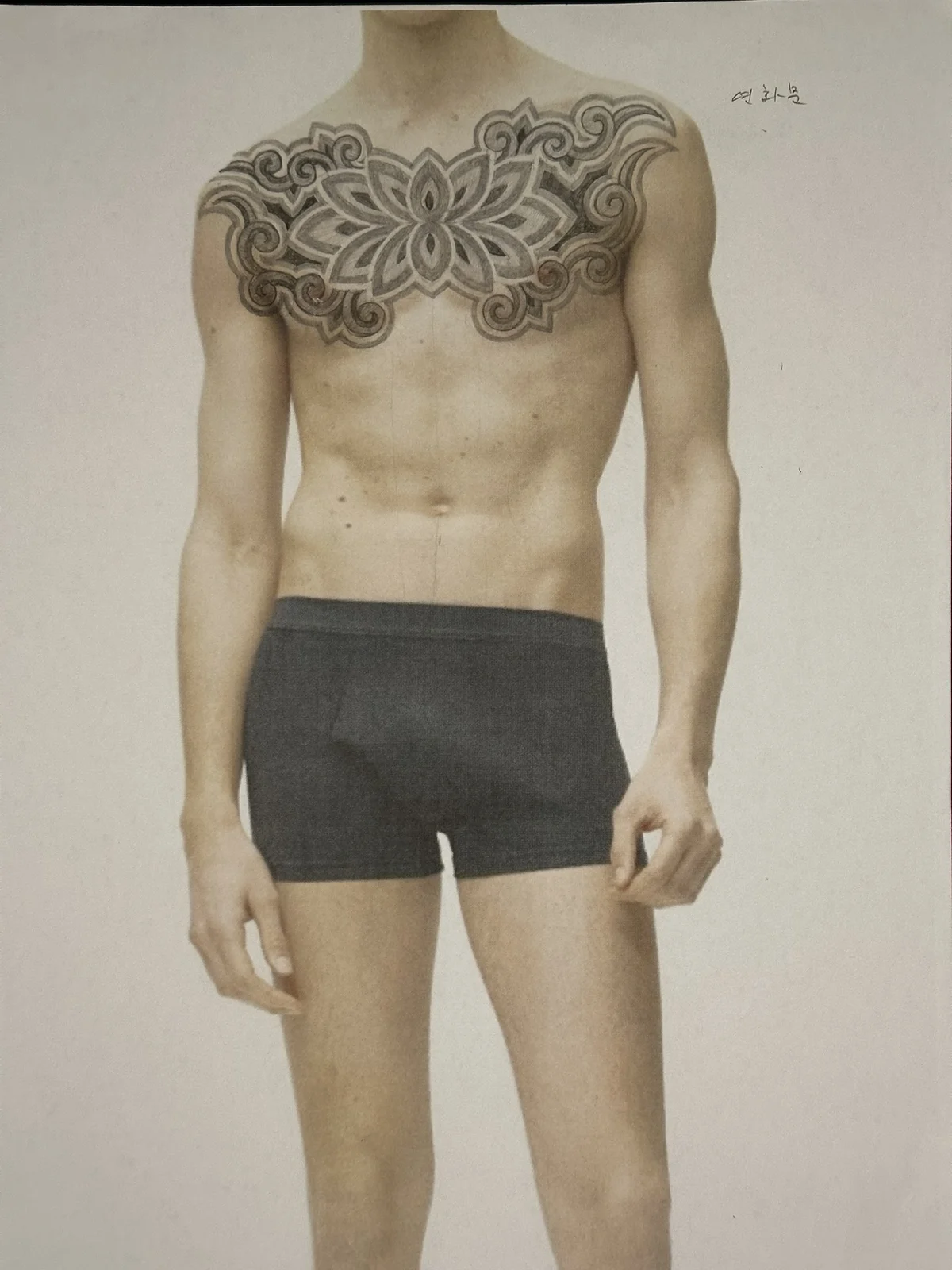 Dancheong lotus motif 2 — Seongjin Kim, 2024
